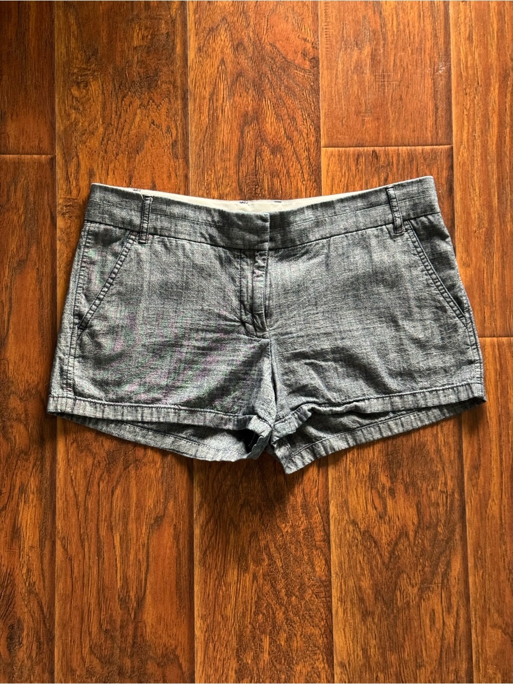 J. Crew Women's Gray Denim-Look Jean Shorts